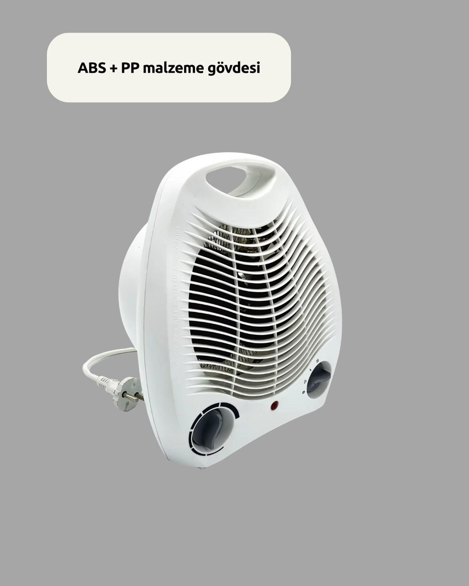 Fanlı Elektrikli Isıtıcı – 3 Kademeli Isı Ayarı ve Güvenli Kullanım