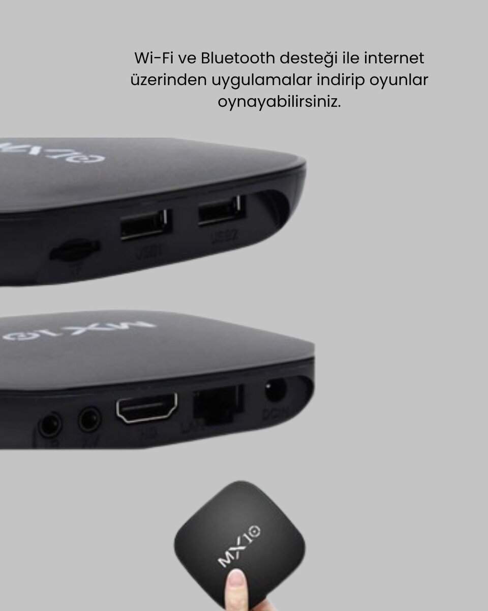 Mi Box S 4K Android TV Box – Google Asistan Dolby Ses 8 GB Hafıza Chromecast Desteği
