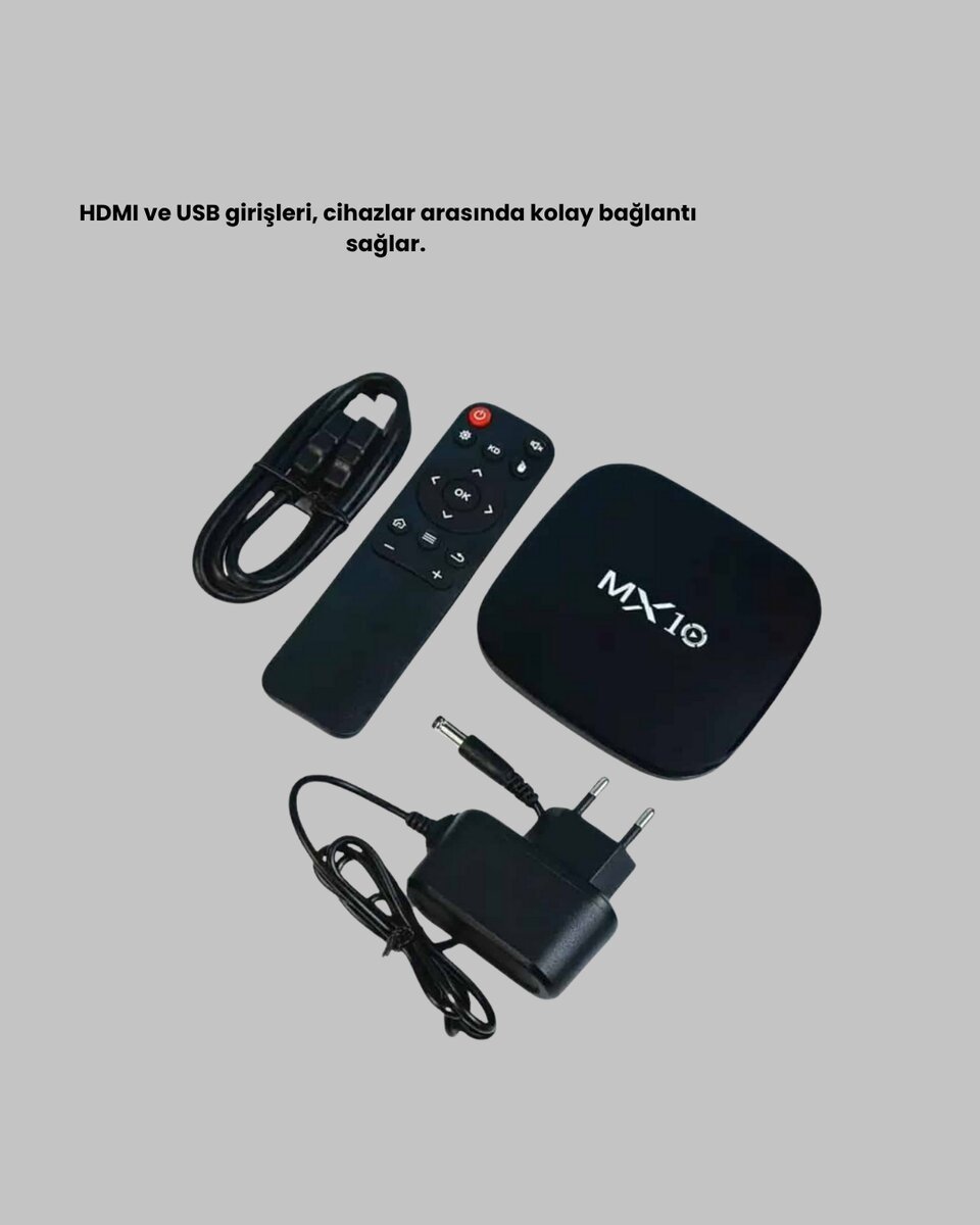 Mi Box S 4K Android TV Box – Google Asistan Dolby Ses 8 GB Hafıza Chromecast Desteği