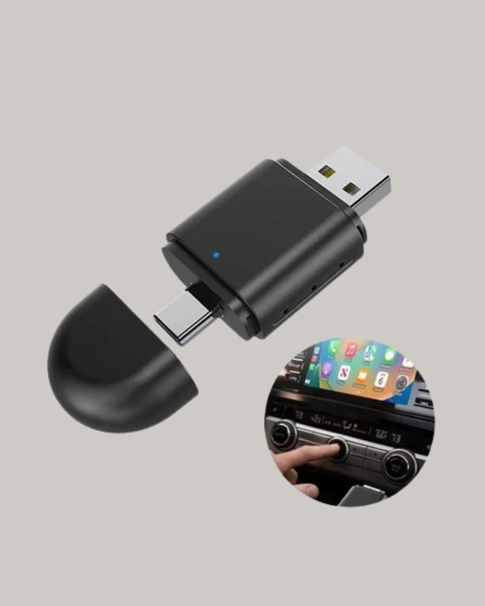 Kablosuz CarPlay Dönüştürücü – Akıllı Tak & Çalıştır Araç Adaptörü