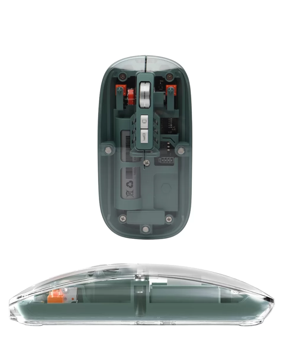 Şeffaf Tasarımlı Bluetooth Kablosuz Mouse Pilli Kullanım Yeni Nesil