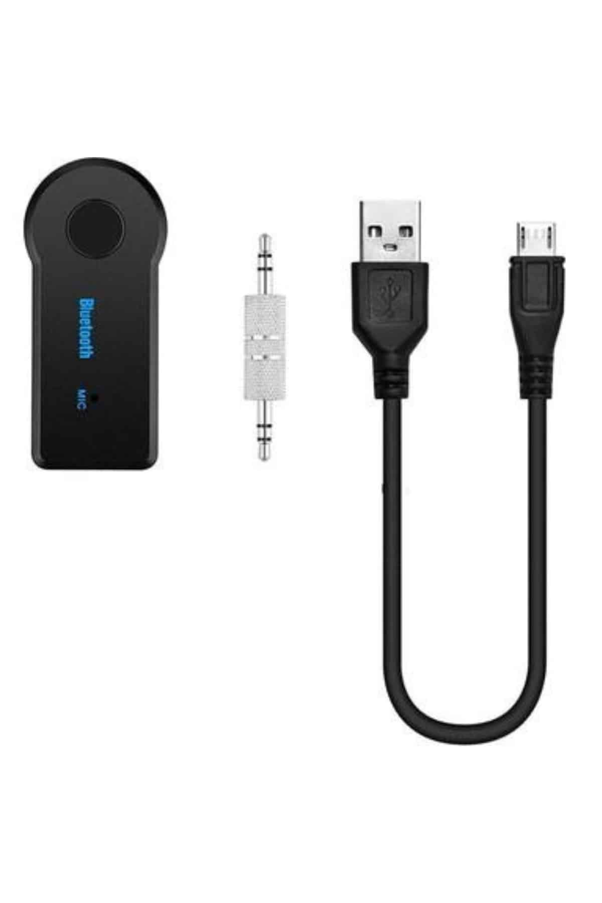 Bluetooth Araç Kiti Aux Çıkışlı Telefon Müzik Alıcı Tüm Cihazlara Uyumlu - Görsel 3